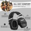 PROHEAR 016 Ear Protection Safety Earmuffs for Shooting, NRR 26dB Noise Reduction Slim Passive Hearing Protector with Low-Profile Earcups, Compact Foldable Ear Defenders for Gun Range, Hunting (Black) view 4