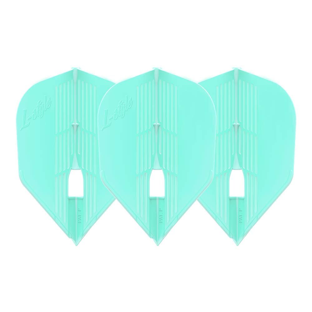 LSTYLE Dart Flights - L3 PRO KAMI Shape - Miracle Green | Set of 3 | for Soft & Steel Tip Darts