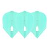 LSTYLE Dart Flights - L3 PRO KAMI Shape - Miracle Green | Set of 3 | for Soft & Steel Tip Darts view 1