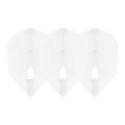 LSTYLE Dart Flights - L3 PRO KAMI Shape - White | Set of 3 | for Soft & Steel Tip Darts