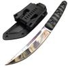XHM Awesome 9.6-inch Tanto Knife Fixed Blade, Full Tang 9Cr18Mov Steel, Heavy Duty, G10 Handle, for Outdoor Survival Camping Hunting Tactical view 1