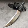 XHM Awesome 9.6-inch Tanto Knife Fixed Blade, Full Tang 9Cr18Mov Steel, Heavy Duty, G10 Handle, for Outdoor Survival Camping Hunting Tactical view 4
