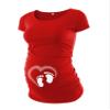 Decrum Pregnancy Shirts for Women - Trendy Maternity Tshirts for Expecting Mom [40022024-AM] | Heart and Foot, L view 1