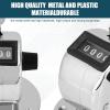 VGEBY1 Mini Metal 4 Digit Number Handheld Hand Tally Counter with Base Mount for Sports People Statistics Row view 2