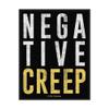 Nirvana Patch Negative Creep Band Logo Official Woven (10Cm X 10Cm) Size Accessory Size view 1