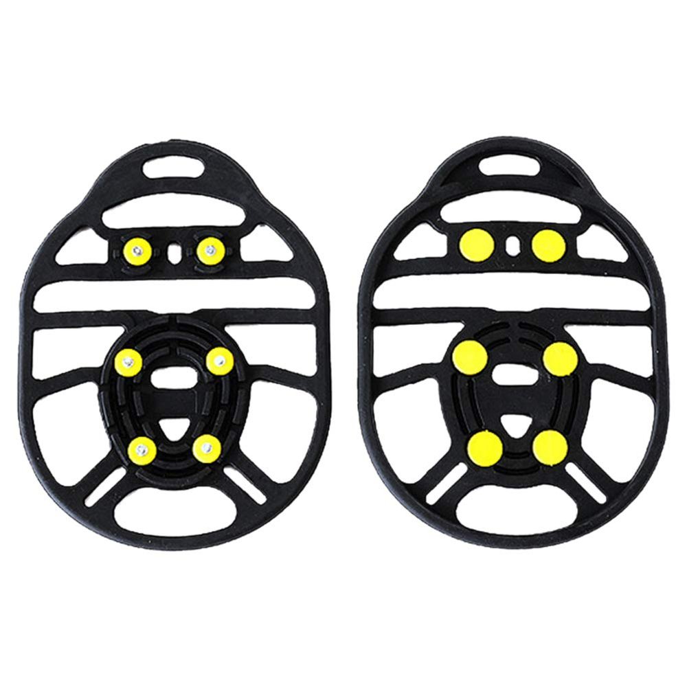 Ice Cleats Crampons Traction Snow Grips Shoes and Boots siliconeSnow Shoe Spikes Crampons with 6 Steel Studs Cleats Prevent Outdoor Activities from Wrestling