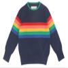 Winter Coat for Baby Girl Rainbow Sweater Knit Winter Coat for Baby Boy (4T) view 1