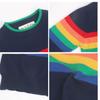 Winter Coat for Baby Girl Rainbow Sweater Knit Winter Coat for Baby Boy (4T) view 3