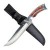 Kratos Hunting Knife with Nylon Sheath, 10" Fixed Blade Full Tang Knife with 440C Hardened Stainless Steel & Solid Metal Handle for Bushcraft ZF2 view 1