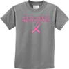 Breast Cancer Real Men Wear Pink Kids Shirt, Athletic Heather Large view 1