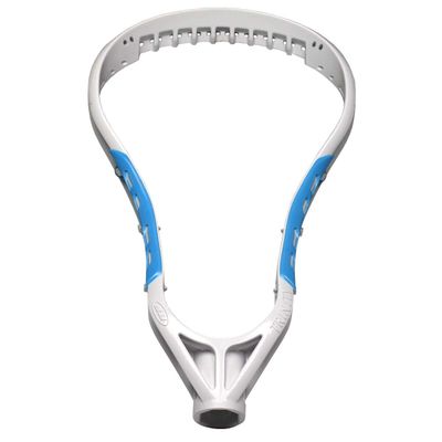 debeer Trinity Women's Unstrung Lacrosse Head - White Carolina Blue