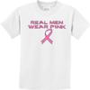 Breast Cancer Real Men Wear Pink Kids Shirt, White XL view 1