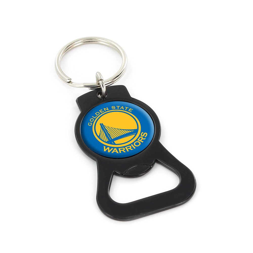 Aminco NBA Golden State Warriors Black Bottle Opener Keychain
