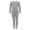 ONLY BOYS Toddler Waffle Thermal Long Underwear 2-Piece Set, 3T, Grey view 1
