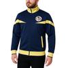 Icon Sports Club America Track Jacket  Officially Licensed Mens Active Sports CA Soccer Football (NAVY - YELLOW STRIPE & RIB, M) view 1