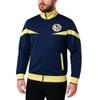 Icon Sports Club America Track Jacket  Officially Licensed Mens Active Sports CA Soccer Football (NAVY - YELLOW STRIPE & RIB, S) view 1