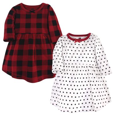 Hudson Baby baby girls Cotton Dresses Casual Dress, Classic Holiday, 4T US