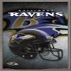Trends International NFL Baltimore Ravens - Helmet 16 Wall Poster, 22.375" x 34", Barnwood Framed Version view 1