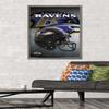 Trends International NFL Baltimore Ravens - Helmet 16 Wall Poster, 22.375" x 34", Barnwood Framed Version view 2