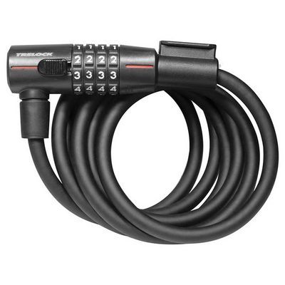 Trelock 2231263292 Unisex Adult Spiral Cable Lock Black 180 cm