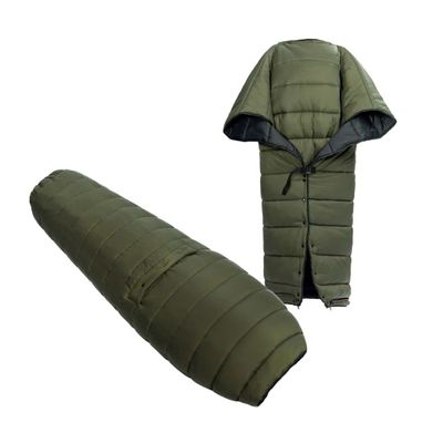 onewind Camping Sleeping Bag with Footbox, Ultralight Wearable Backpacking Quilt Hammock Sleeping Bag Top Quilt for Backpacking and Hiking, OD Green