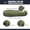 onewind Camping Sleeping Bag with Footbox, Ultralight Wearable Backpacking Quilt Hammock Sleeping Bag Top Quilt for Backpacking and Hiking, OD Green view 4