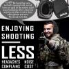 PROHEAR Digital Electronic Shooting Ear Protection Muffs with GEP02 Gel Ear Pads, Hunting 5X Sound Amplification Earmuffs, NRR 23dB Low Profile Hearing Protection for Gun Range - Black view 2