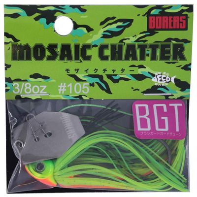 Boreas Mosaic Chutter Brush Guard Tune Lure, 3/8 oz, #105 Hot Tiger
