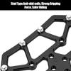 Keenso Clipless Pedal Adapter, 1 Pair Aluminum Alloy Adapter Universal Clipless Pedal Adapters for SPD (Black) view 3