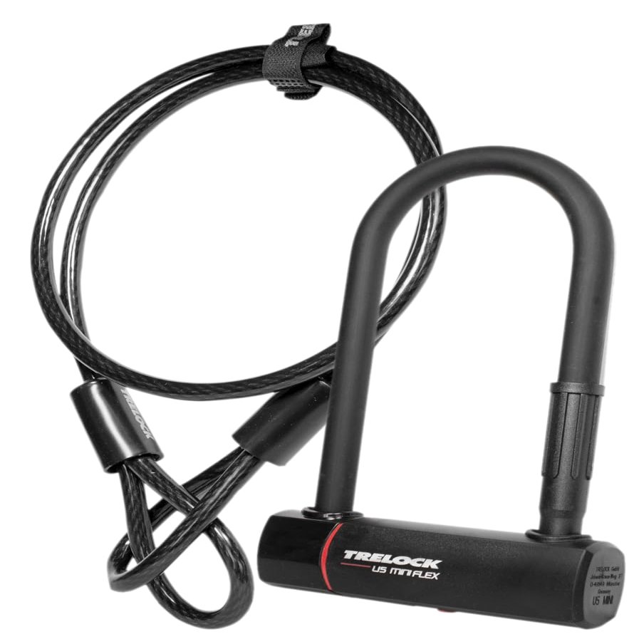 Trelock U5 Mini 180mm Lock and Flex Cable Sold Secure Gold,Black
