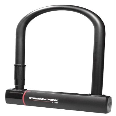 TRELOCK 422131 4016167067509 Steel Arch Lock U6 108x300 Diameter: 16mm, Black, 230 mm