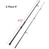 Fiblink Surf Spinning Fishing Rod 2-Piece Graphite Travel Fishing Rod (9 Feet) view 2