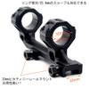 Tactical Double Rings 25.4mm 30mm Scope Mount riflescope Fit 20mm Dovetail Cantilever Picatinny Rail view 3