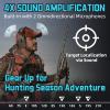 ZOHAN EM054 Electronic Ear Protection for Shooting Range with Sound Amplification Noise Reduction, Ear Muffs for Gun Range (Brown) view 3