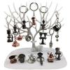 Goldengulf 6 Styles Coffee Series Charm Keychain Sets Mini Novelty Barista Gift for Coffee Lover Creative Cafe Shop Decoration Keyring (6 styles) view 1