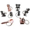 Goldengulf 6 Styles Coffee Series Charm Keychain Sets Mini Novelty Barista Gift for Coffee Lover Creative Cafe Shop Decoration Keyring (6 styles) view 4
