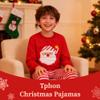 Tphon Girls Christmas Pajamas Toddler Boy Kids Holiday Pajamas Set Santa PJS Winter Sleepwear Children Clothes(Red,11T) view 4