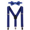 ODASDO Infant Baby Boy 1st First Birthday Cake Smash Outfit Y-back Suspenders + Diaper Cover Bloomers Cotton PP Pants + Bow Tie Photography Photo Props Gentleman Tuxedo Set 3pcs Royal Blue view 2