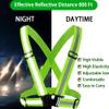 Reflective Vest, Reflective Glow Belt with 2Pack Reflector Armbands, Adjustable Elastic Safety Vest Outdoor Reflective Belt High Visibility, Ultralight & Comfy for Running, Jogging, Walking, Cycling, view 2