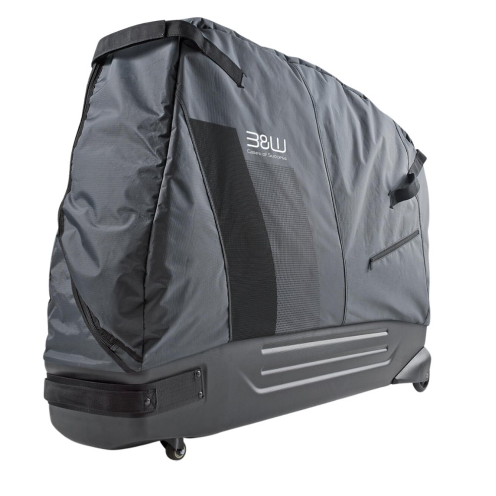 B&W Bike.Bag 2.0 Travel Bike Bag - Hybrid ABS Base and Ripstop Polyester - Road, Triathlon, Mountain Bikes up to 29 Inch - 2020 German Design Award - Air Travel