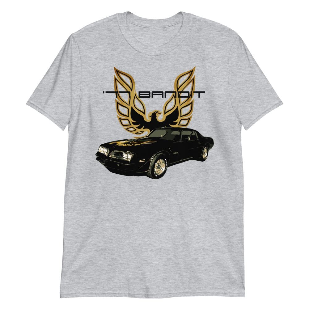1977 Bandit Firebird Trans Am T-Shirt Sport Grey