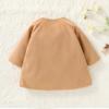 JEELLIGULAR Toddler Baby Girls Coats Kids Cloak Button Warm Thick Jacket Clothes Baby Fall Winter Outwear Clothes Set (Khaki, 18-24 Months) view 2