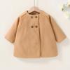 JEELLIGULAR Toddler Baby Girls Coats Kids Cloak Button Warm Thick Jacket Clothes Baby Fall Winter Outwear Clothes Set (Khaki, 18-24 Months) view 3