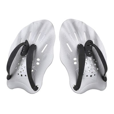 Gasher Contoured Swim Hand Paddles Swimming Training Paddles with Adjustable Straps Swimming Fins White