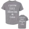 Customized Toddler Fine Jersey, Personalize for Your Little One, Design Your Own Toddler Jersey with Different Fonts Granite Heather view 1