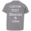 Customized Toddler Fine Jersey, Personalize for Your Little One, Design Your Own Toddler Jersey with Different Fonts Granite Heather view 3