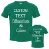 Customized Toddler Fine Jersey, Personalize for Your Little One, Design Your Own Toddler Jersey with Different Fonts Kelly view 1