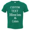 Customized Toddler Fine Jersey, Personalize for Your Little One, Design Your Own Toddler Jersey with Different Fonts Kelly view 2