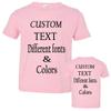 Customized Toddler Fine Jersey, Personalize for Your Little One, Design Your Own Toddler Jersey with Different Fonts Pink view 1