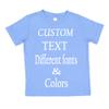 Customized Toddler Fine Jersey, Personalize for Your Little One, Design Your Own Toddler Jersey with Different Fonts Carolina Blue view 2